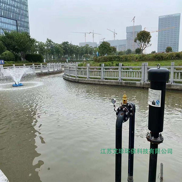 沉水風機噴泉曝氣機在上海閔行區河道治理中.jpg