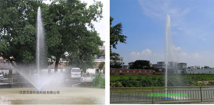 中心水柱噴泉曝氣機高噴式帶喇叭花提水式噴泉.jpg